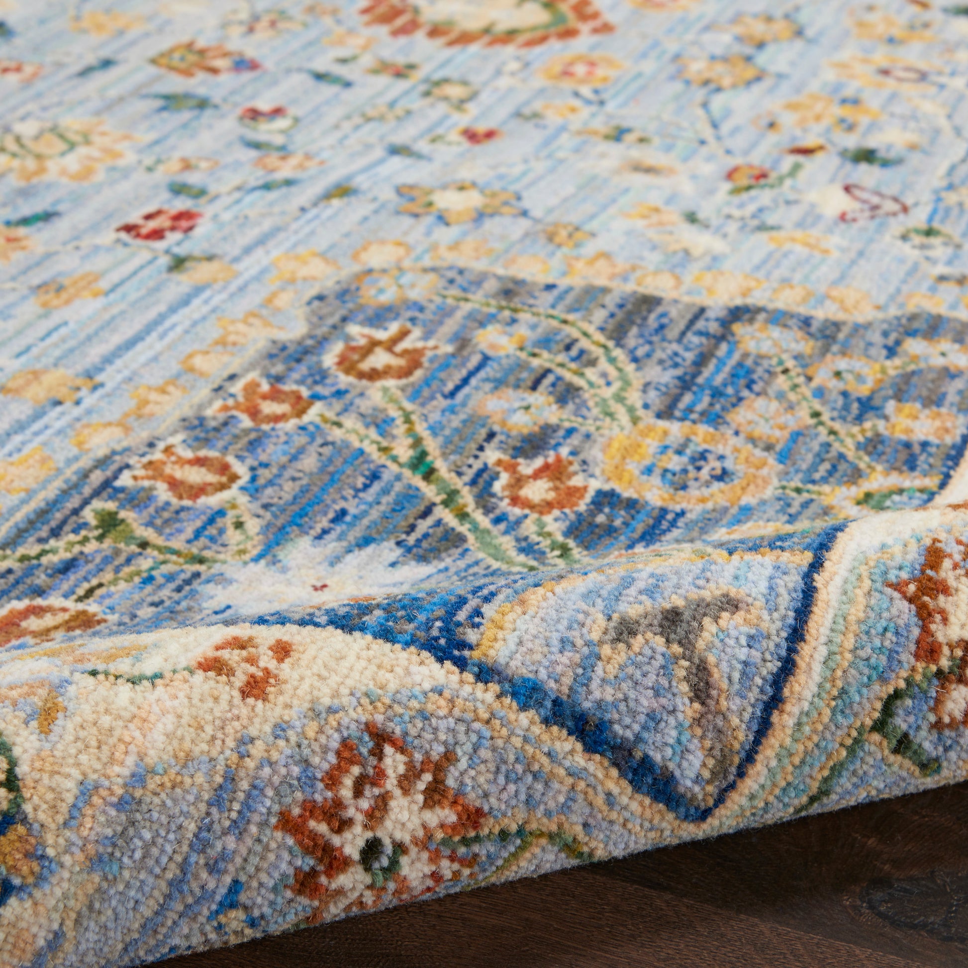 Nourison Home Majestic  Light Blue  Traditional