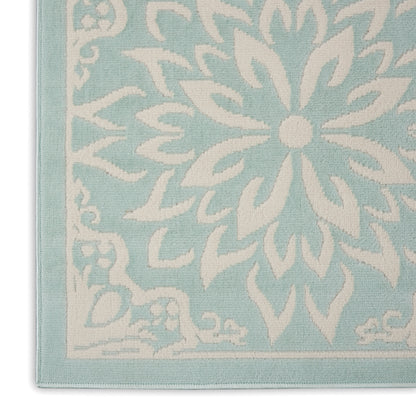 Nourison Home Jubilant  Ivory Green  Transitional