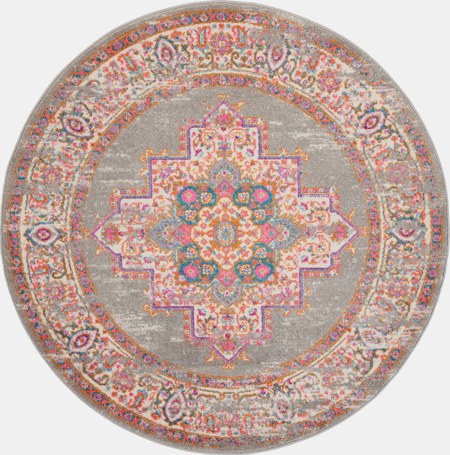 Nourison Home Passion PSN03 Grey Transitional Power-loomed Rugs