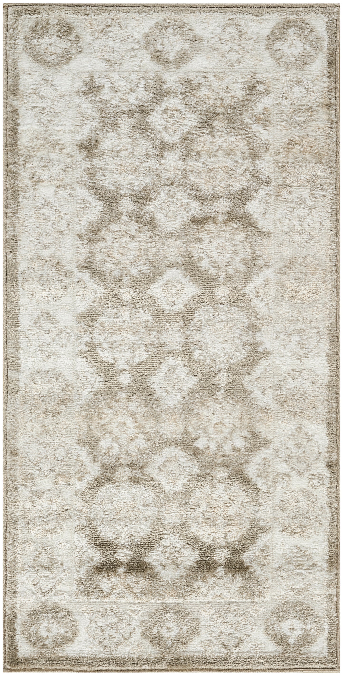Nourison Home Dekor DEK02 Ivory Taupe Traditional Machine Woven Rug