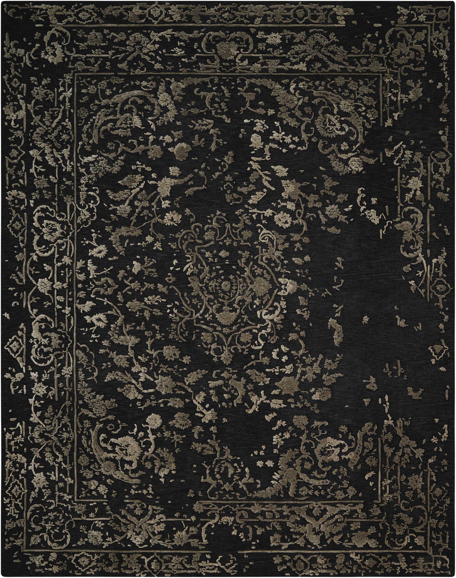 Nourison Home Opaline  Midnight Silver  Transitional
