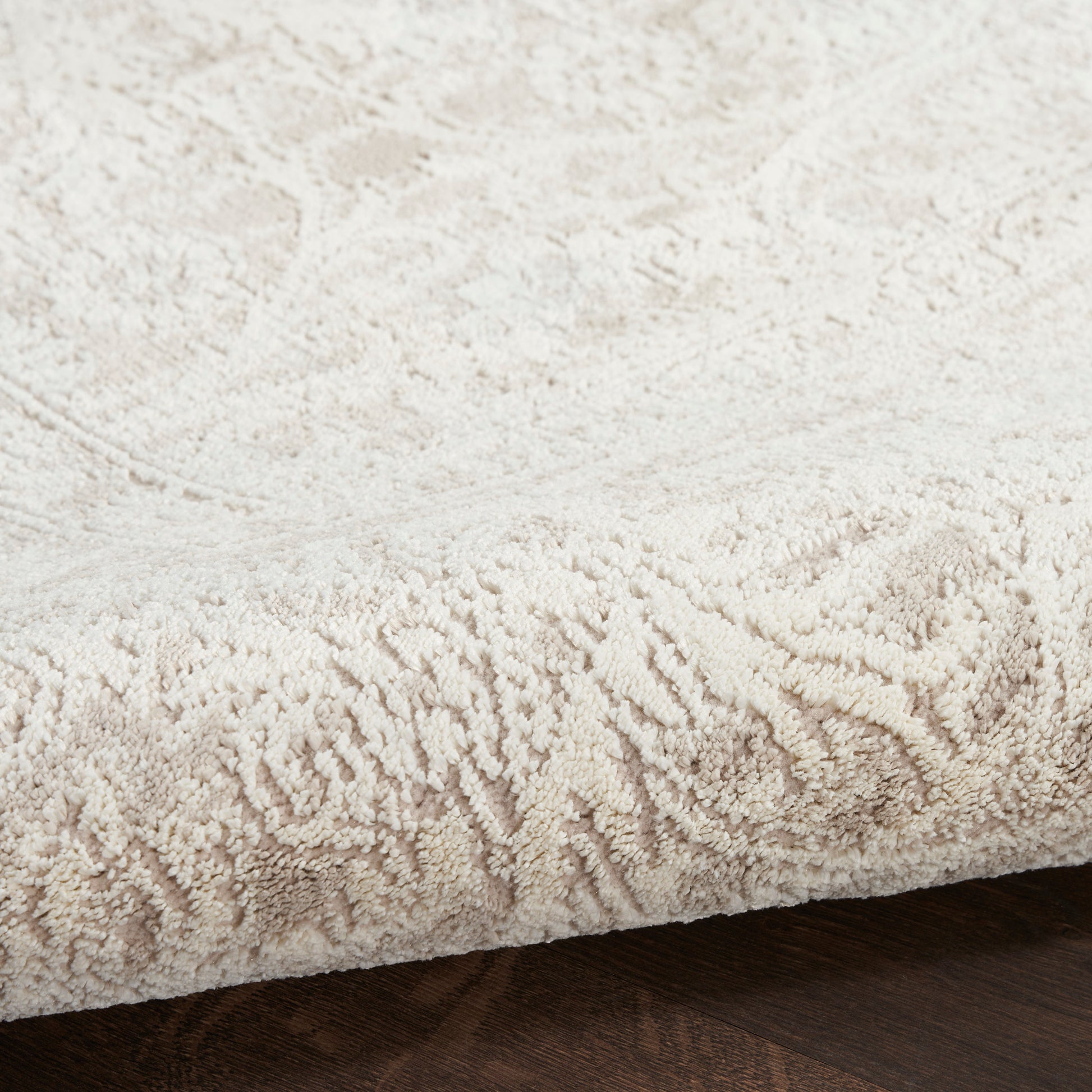 Nourison Home Eco Cycle  Ivory Beige  Traditional