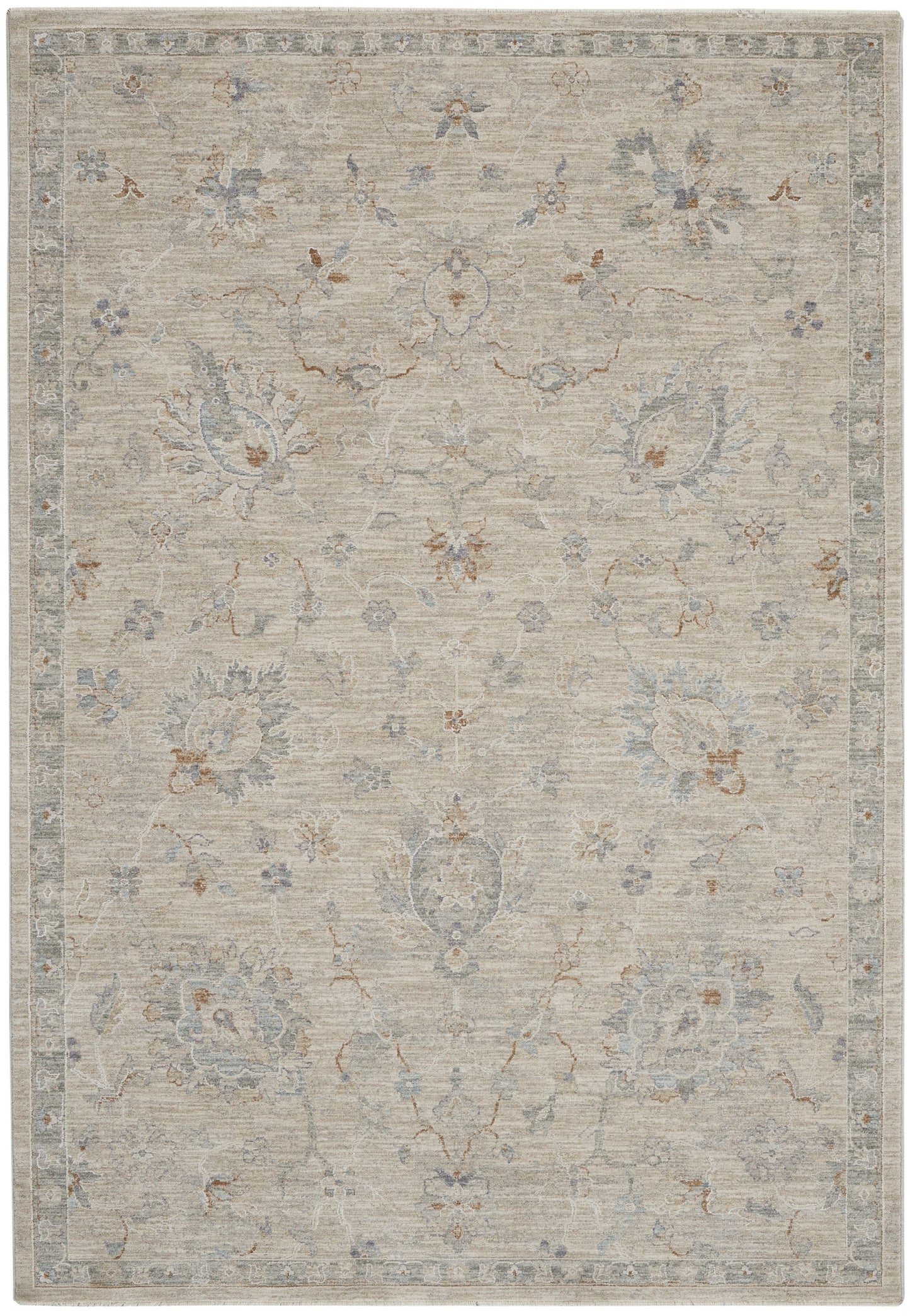 Nourison Home Infinite IFT04 Light Grey Traditional Power-loomed Rug