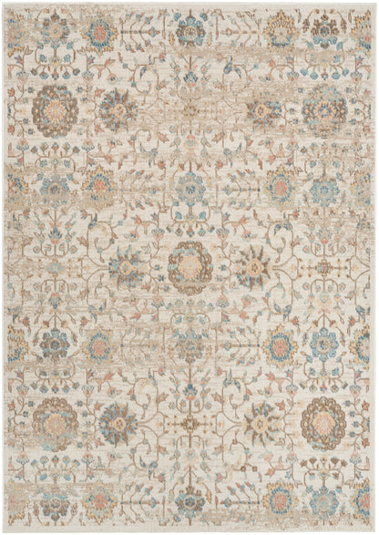 Nourison Home Washable Decor WSD14 Beige Traditional Loom-woven Rug
