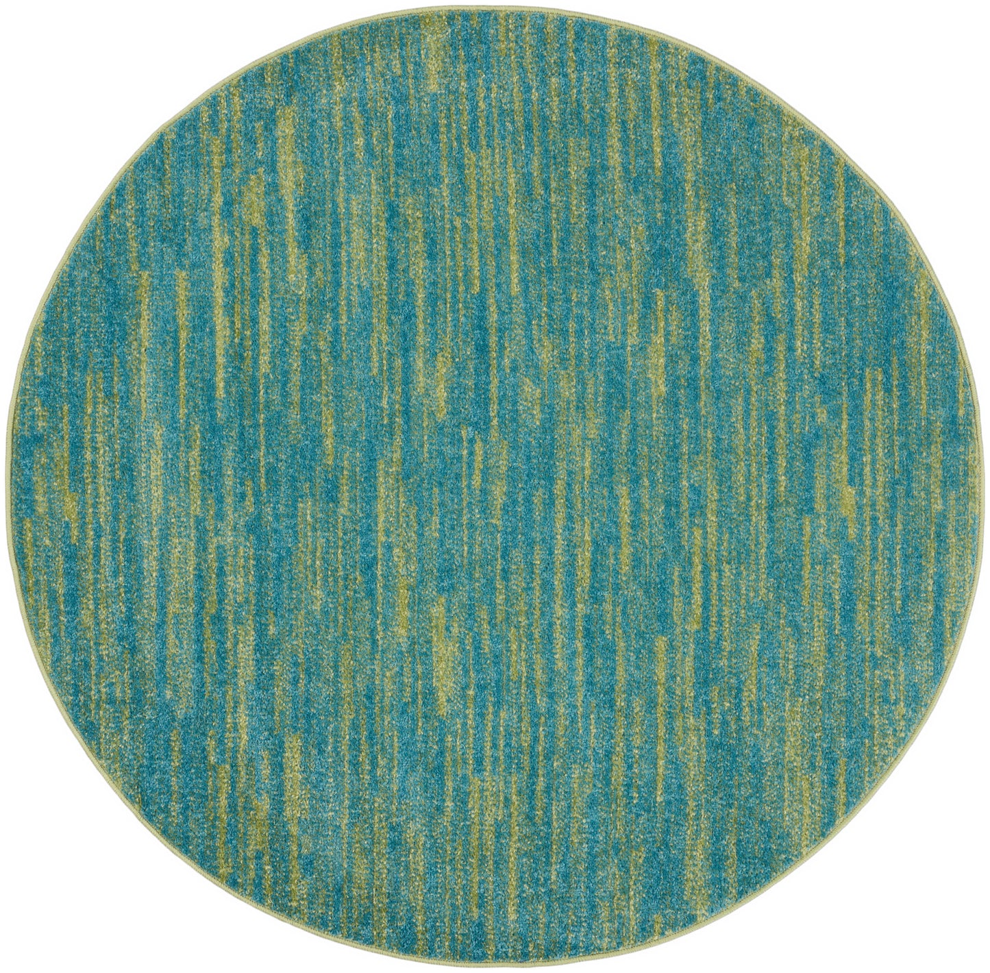 Nourison Home Nourison Essentials NRE01 Blue Green Contemporary Power-loomed Rug