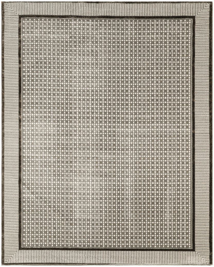 Nourison Home Nordic NRC03 Ivory Grey Contemporary Power-loomed Rug
