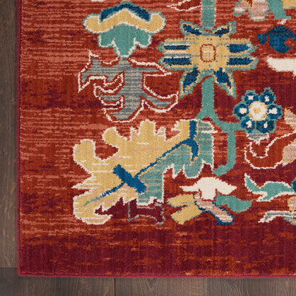 Nourison Home Parisa  Brick  Traditional