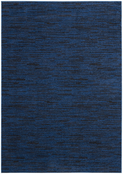 Nourison Home Nourison Essentials NRE01 Midnight Blue Contemporary Power-loomed Rug