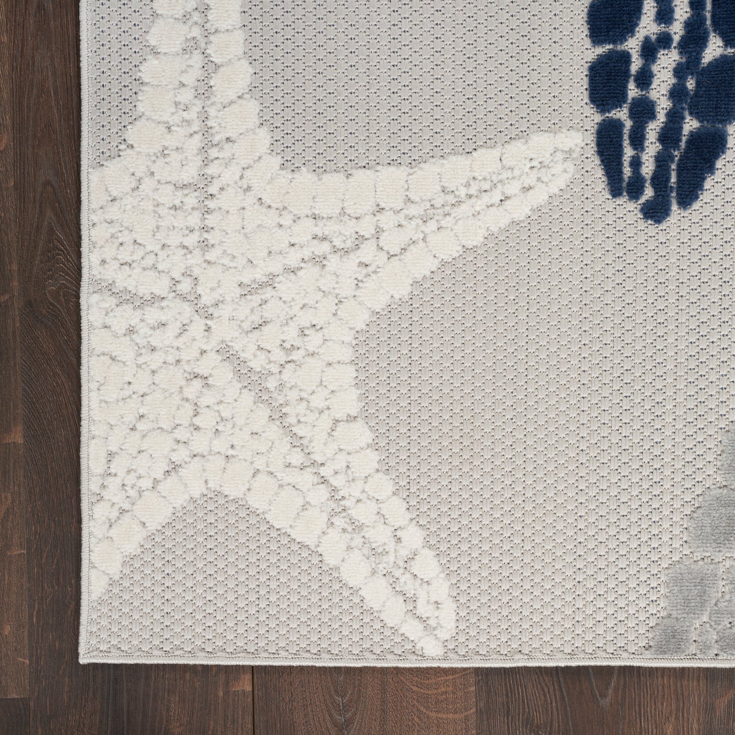 Nourison Home Aloha  Grey Multicolor  Contemporary