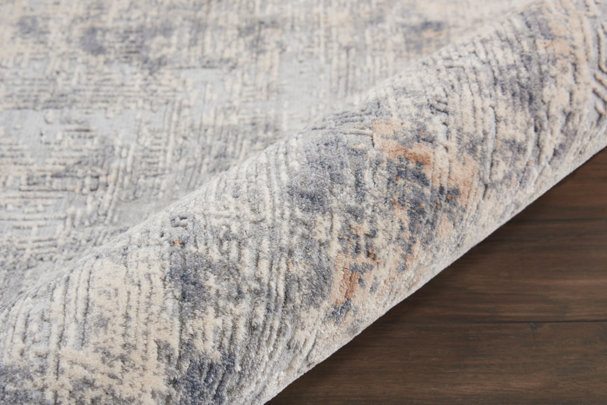 Nourison Home Rustic Textures  Grey Beige  Contemporary