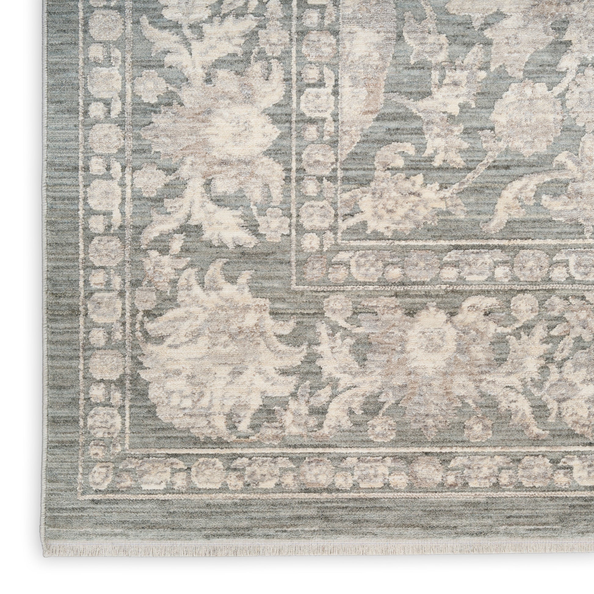 Nourison Home Shadows  Sage Ivory  Traditional