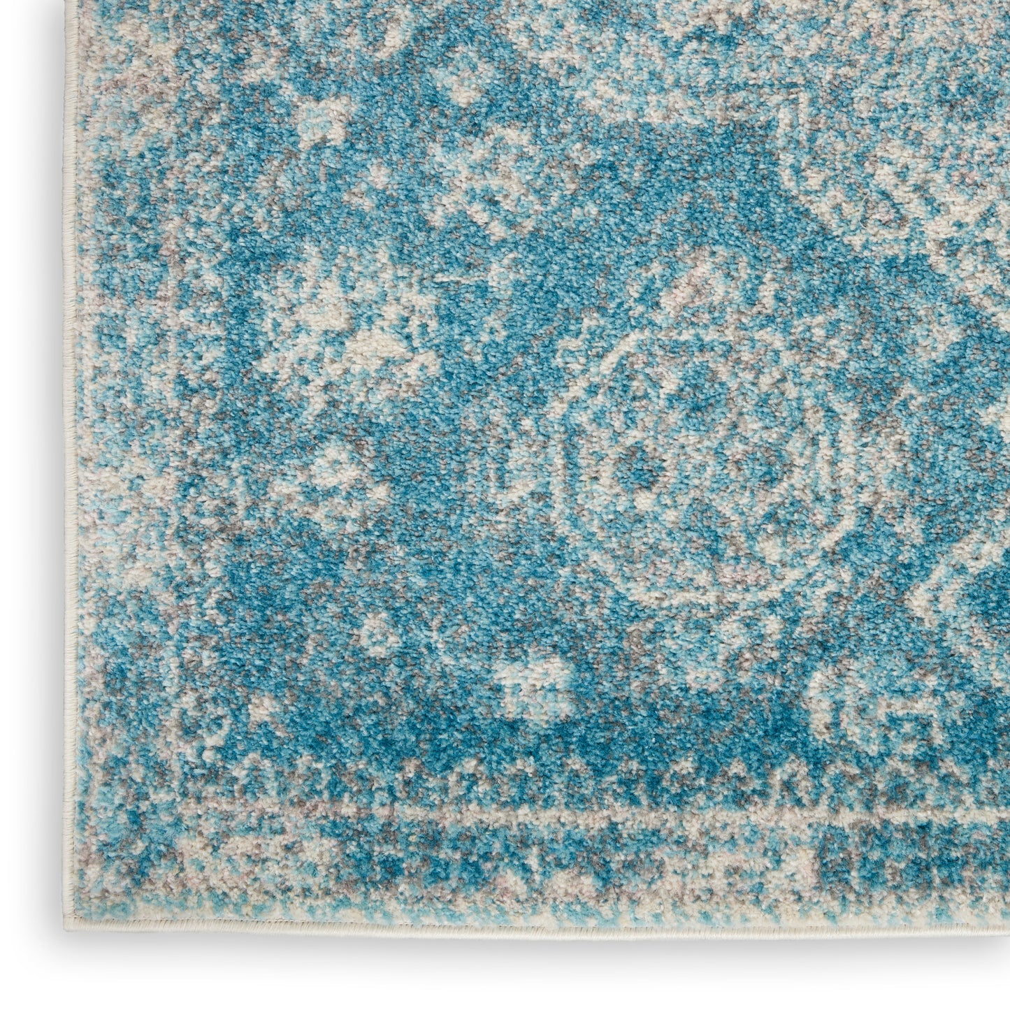 Nourison Home Tranquil  Lt.Blue Ivory  Traditional