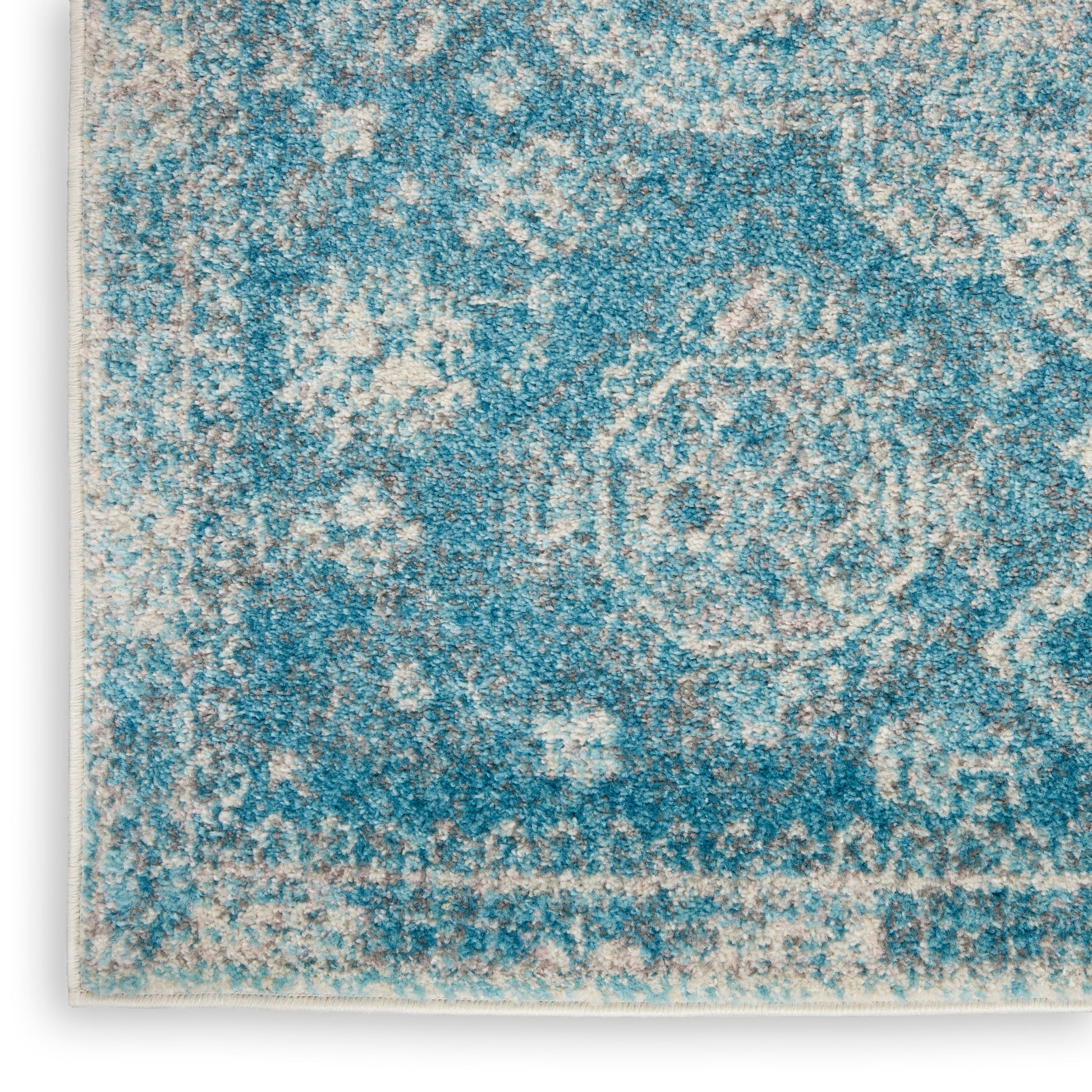 Nourison Home Tranquil  Lt.Blue Ivory  Traditional