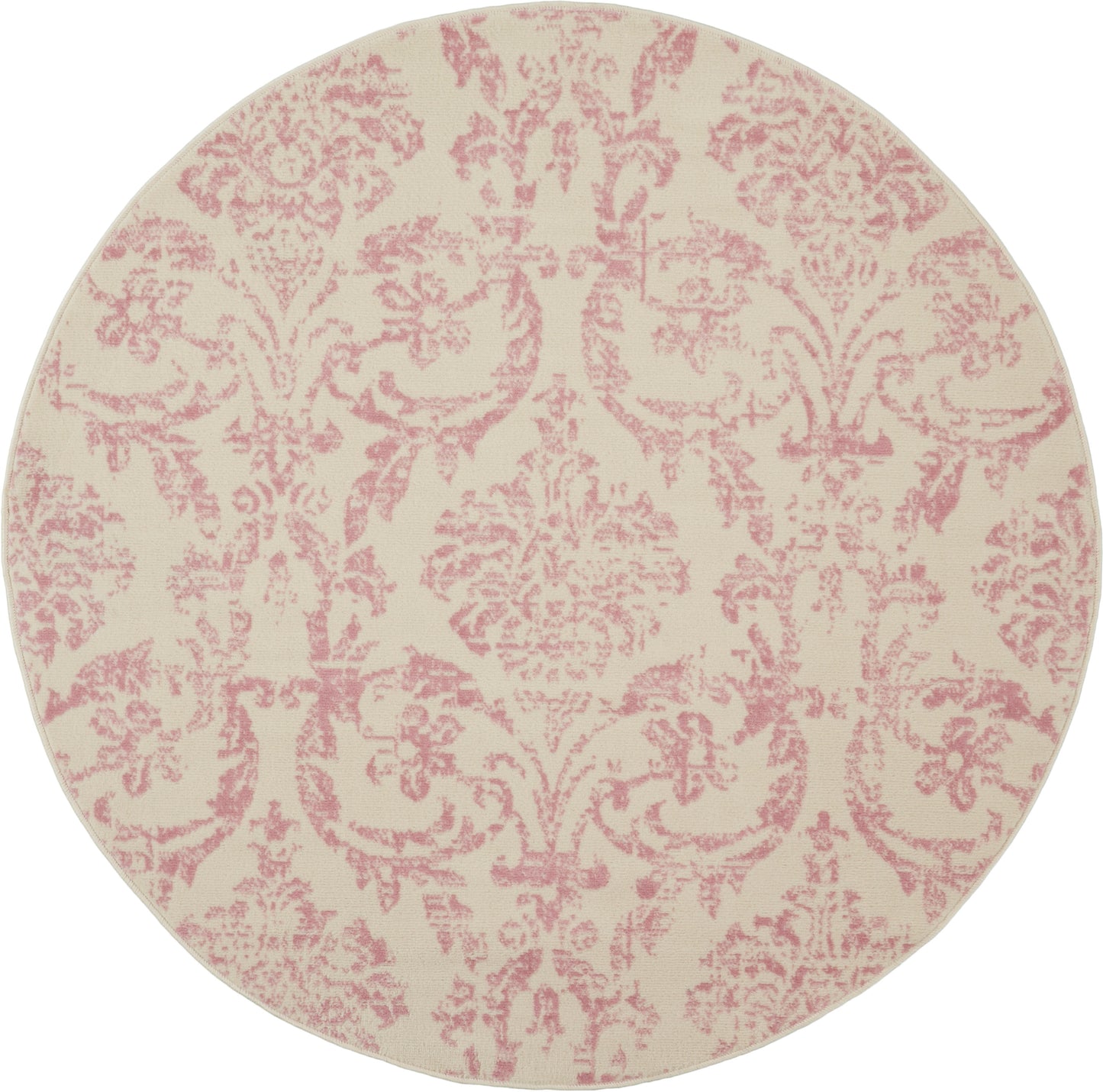 Nourison Home Jubilant JUB09 Ivory Pink Transitional Power-loomed Rug