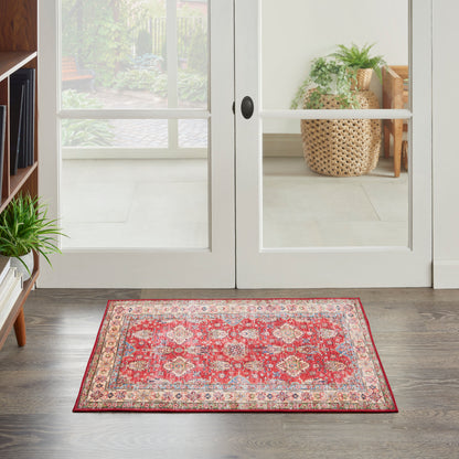Nourison Home Fulton  Red  Traditional