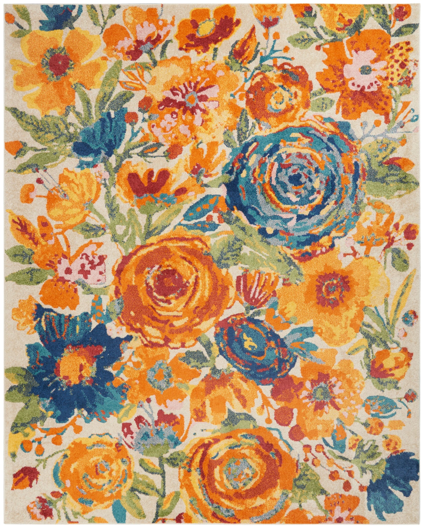 Nourison Home Allur  Ivory Multicolor  Contemporary