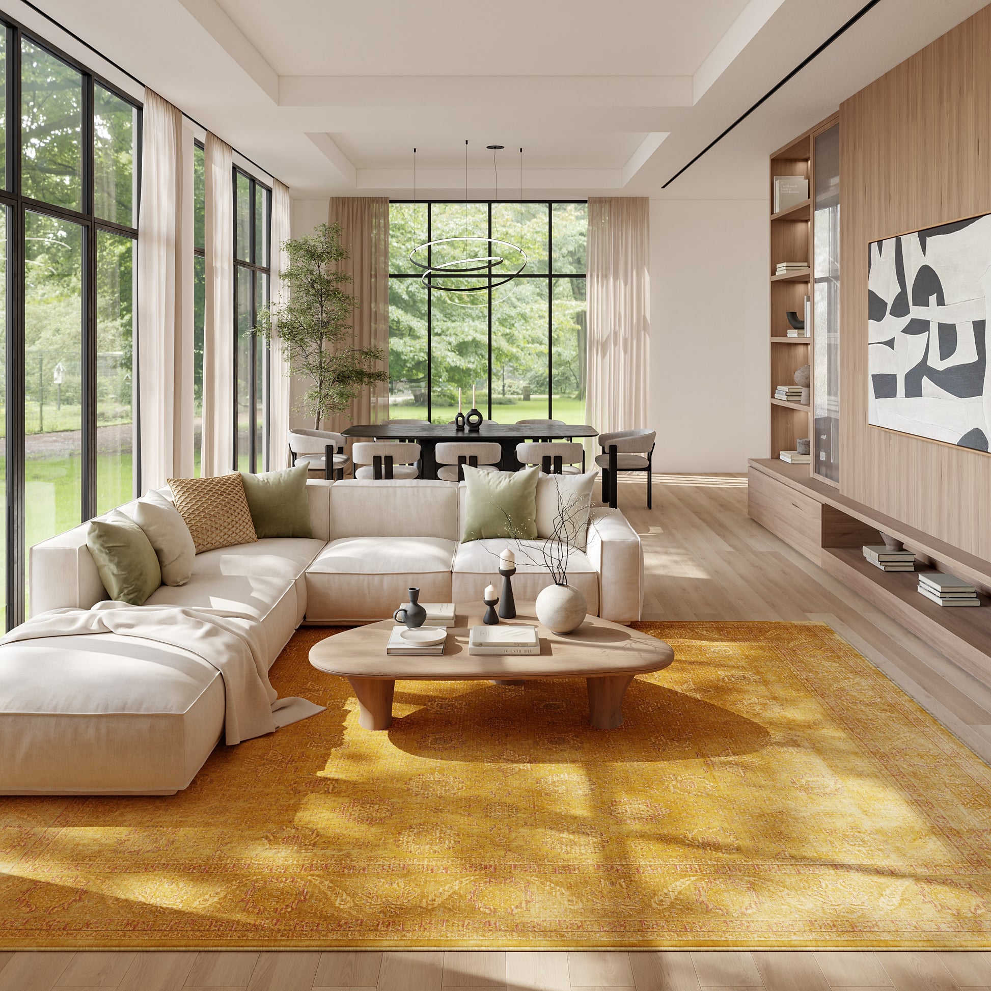 Nourison Home Luxurious  Gold  Traditional