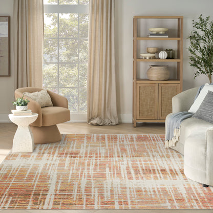 Nourison Home Washable Decor  Beige Peach  Contemporary