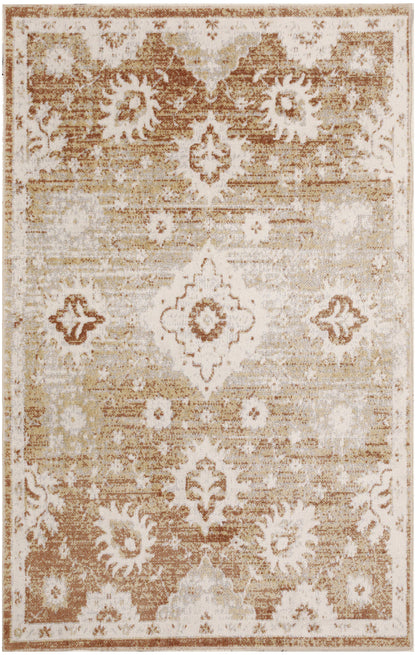 Nourison Home Astra Machine Washable ASW19 Copper Traditional Power-loomed Rug