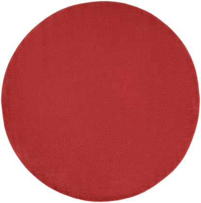 Nourison Home Nourison Essentials NRE01 Brick Red Contemporary Power-loomed Rug