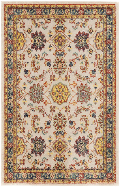 Nourison Home Nourison Essentials NRE05 Ivory Gold Traditional Power-loomed Rug