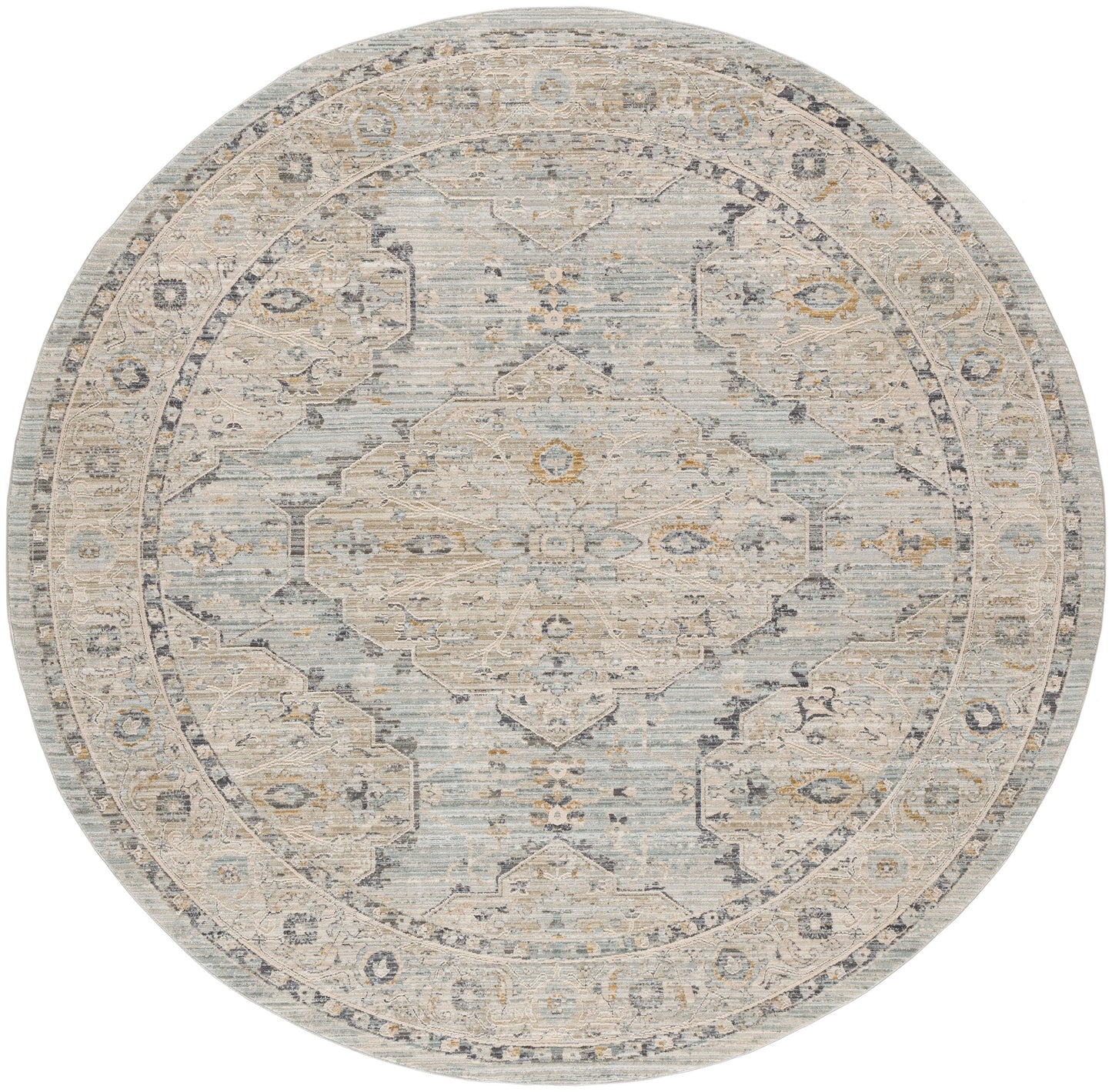 Nourison Home Lynx LNX07 Light Blue Transitional Power-loomed Rug