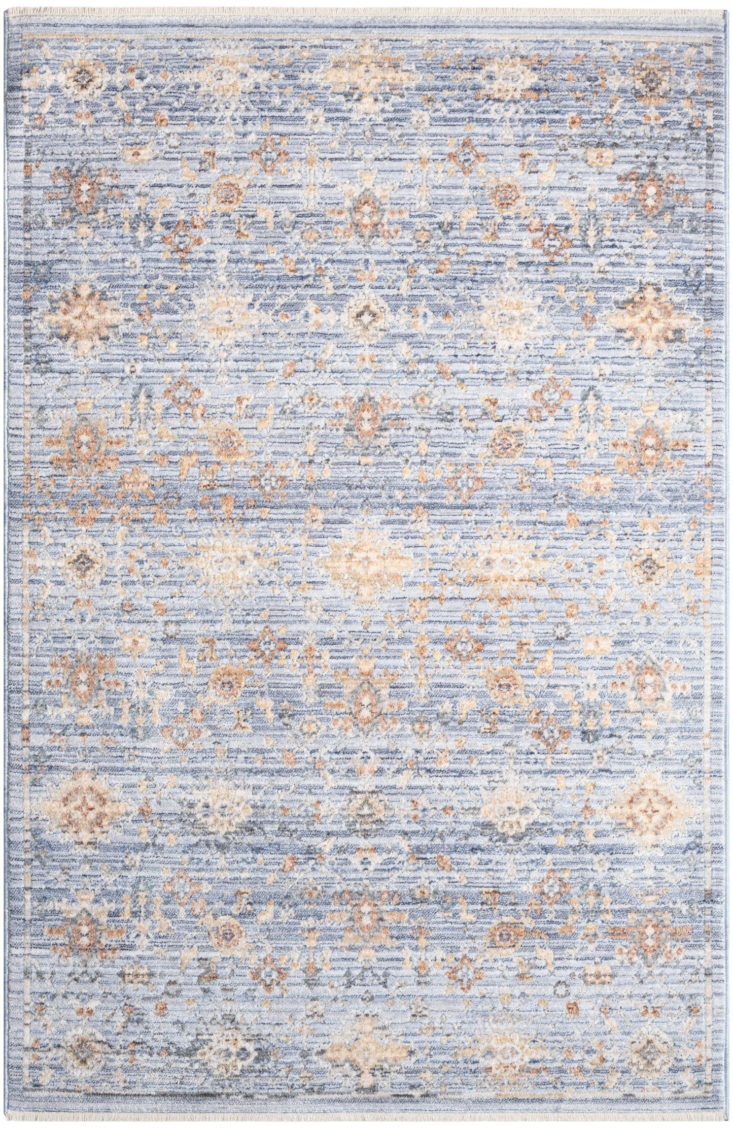 Nourison Home Elegant Heirlooms ELH02 Blue Ivory Traditional Power-loomed Rug