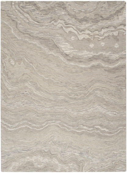 Nourison Home Graceful GRU01 Grey Contemporary Hand Tufted Rug