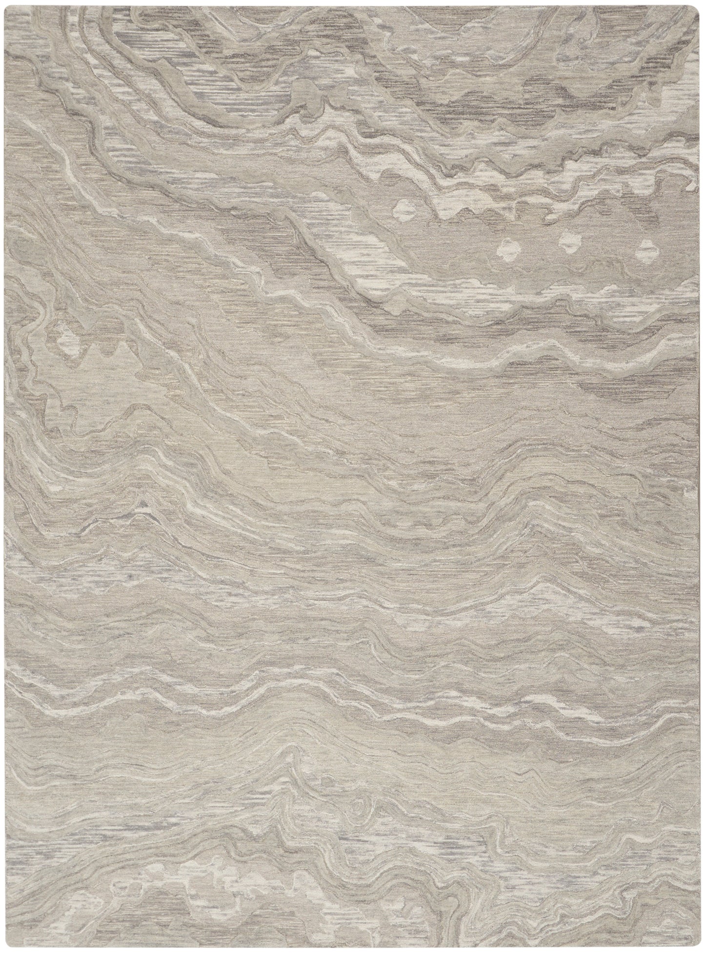 Nourison Home Graceful GRU01 Grey Contemporary Hand Tufted Rug