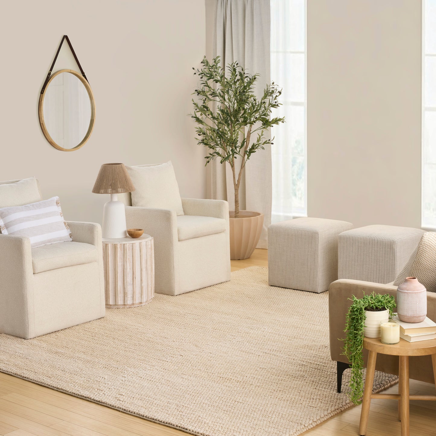 DKNY Pure Knots  Beige  Contemporary