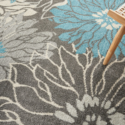 Nourison Home Passion  Charcoal Blue  Contemporary