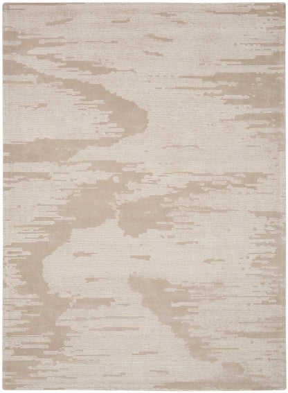 Michael Amini Ma30 Star SMR02 Taupe Ivory Contemporary Hand Tufted Rug