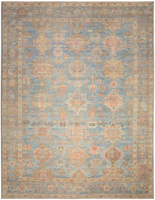 Nourison Home Vintage Washables  Navy Multicolor  Traditional