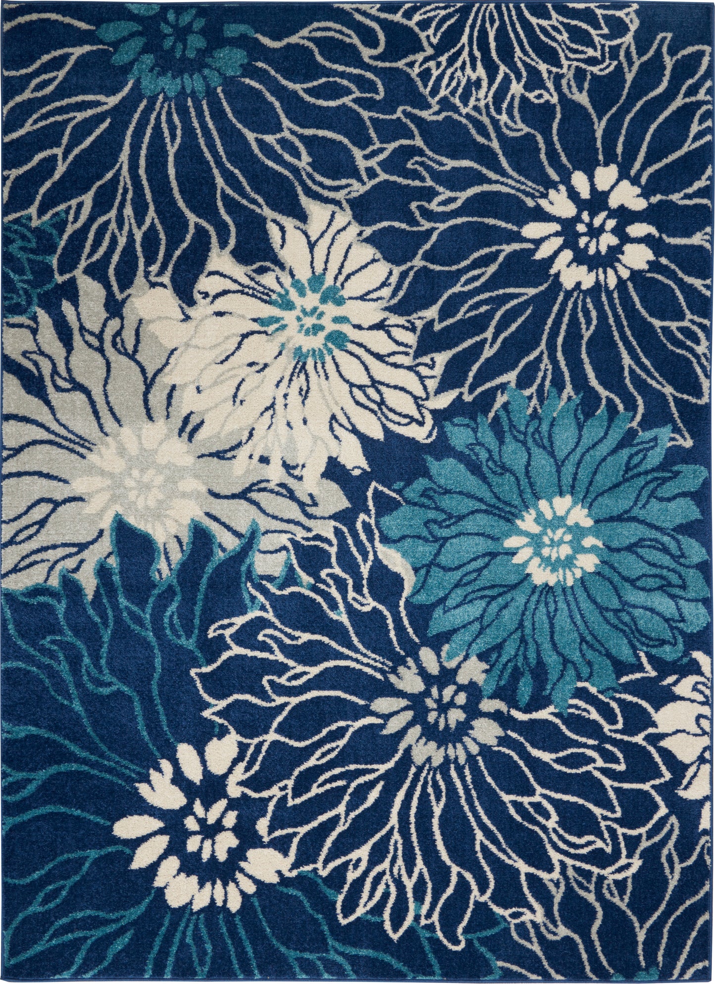 Nourison Home Passion PSN17 Navy Ivory Contemporary Power-loomed Rugs