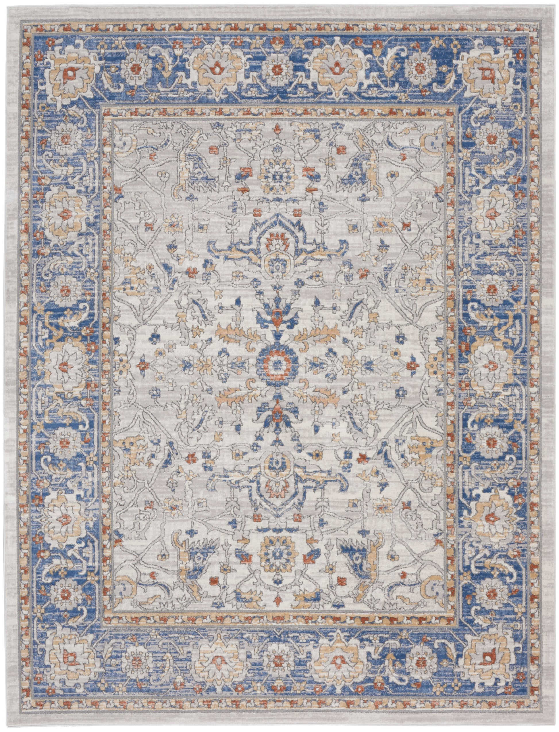 Nourison Home Series 4  Cream Blue  Traditional