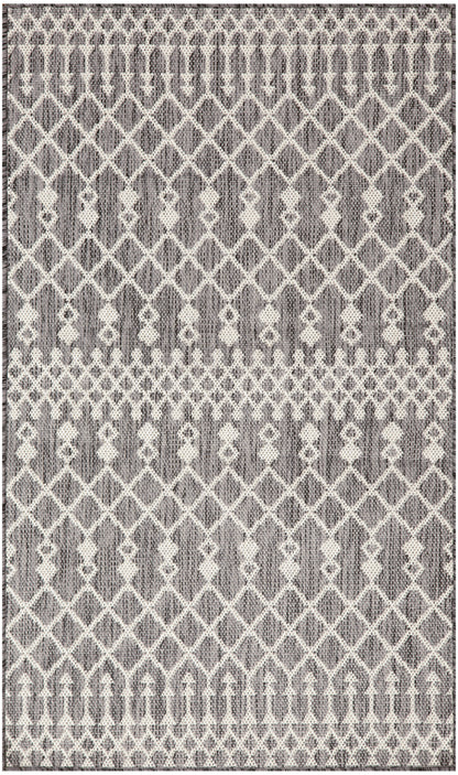Nourison Home Positano POS02 Charcoal Contemporary Power-loomed Rug