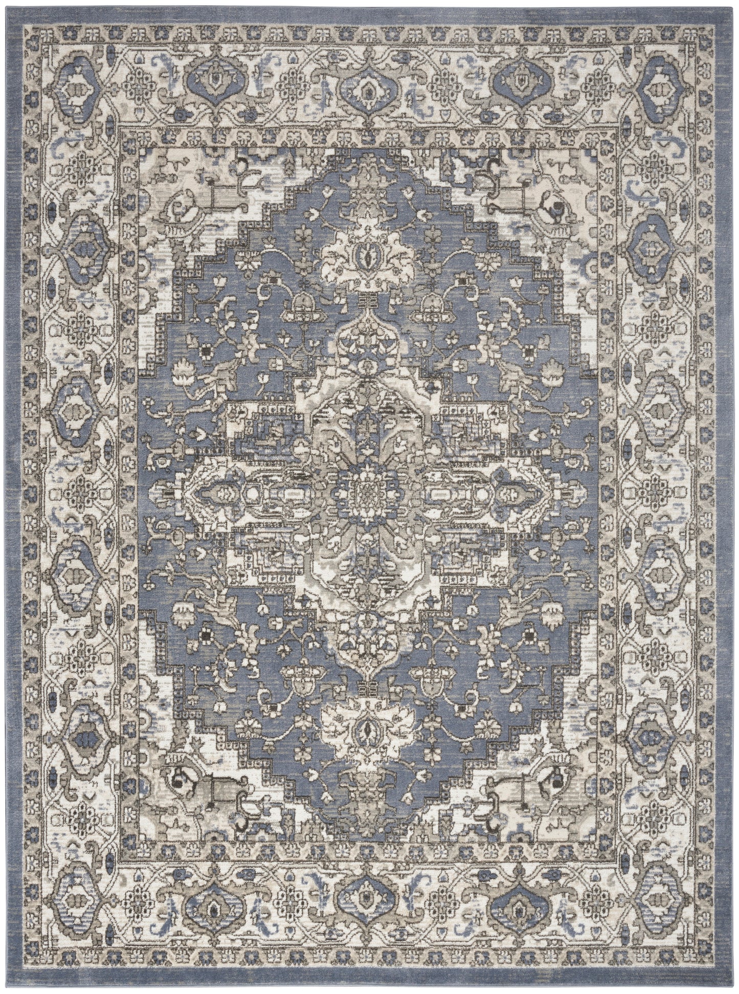 Nourison Home Quarry  Blue  Transitional