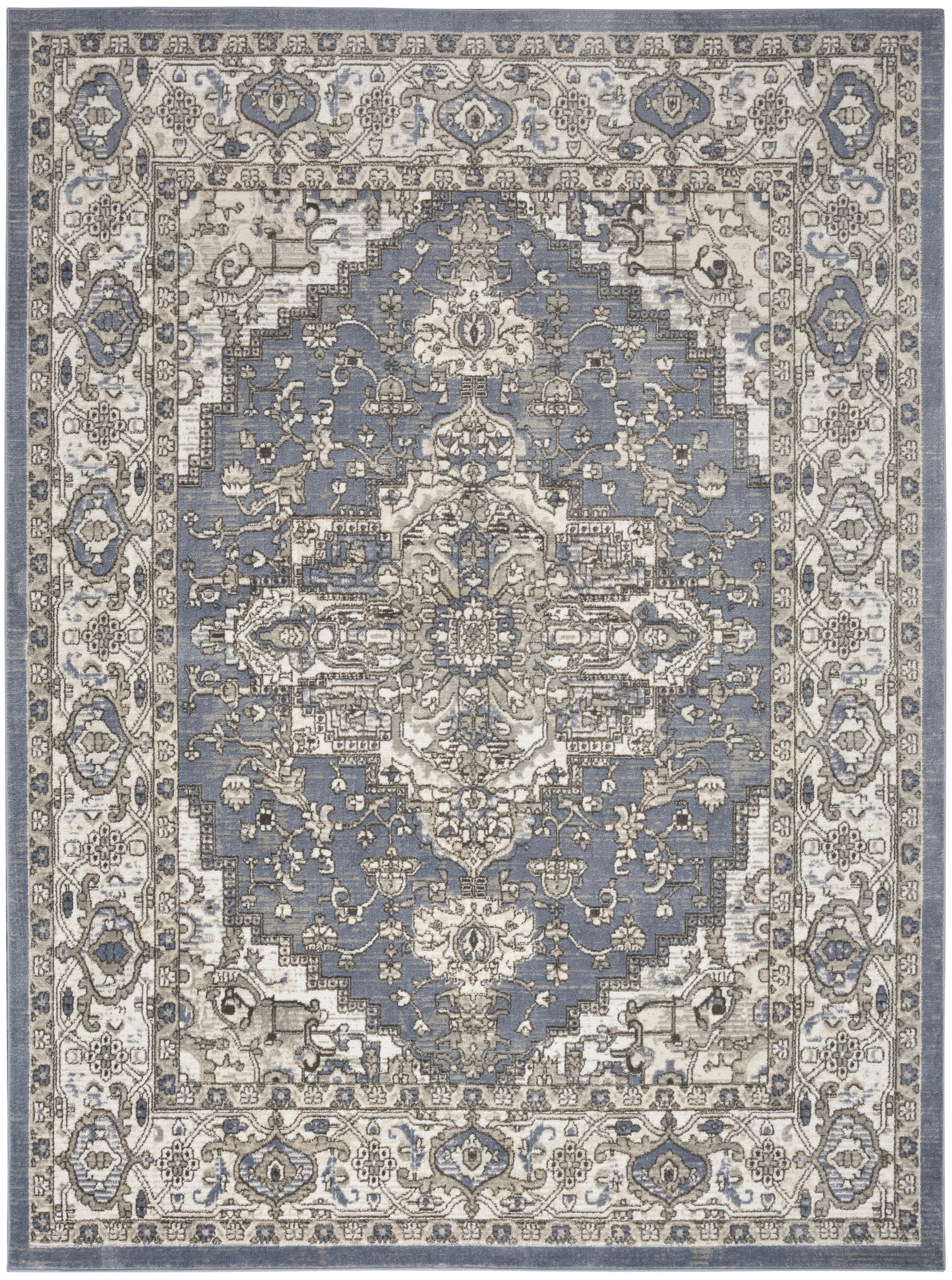 Nourison Home Quarry  Blue  Transitional