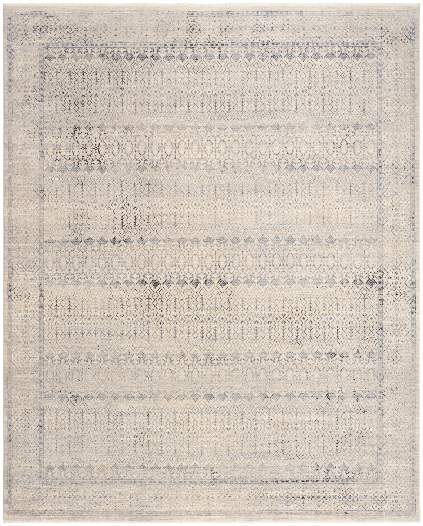 Nourison Home Sultana SLL04 Ivory Blue Traditional Machine Woven Rug