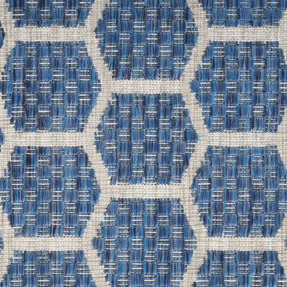 Nourison Home Twist Reversible  Blue  Contemporary