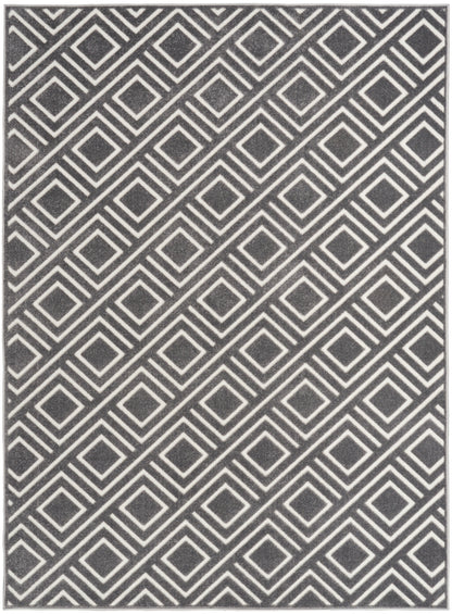 Nourison Home Care Free CAF03 Grey Contemporary Loom-woven Rug