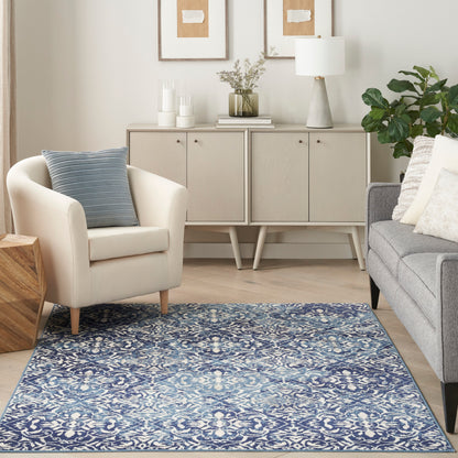 Nourison Home Jubilant  Navy Ivory  Contemporary
