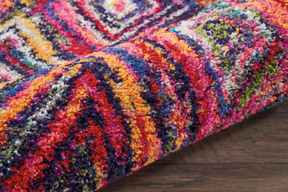 Nourison Home Nomad  Red Multicolor  Transitional