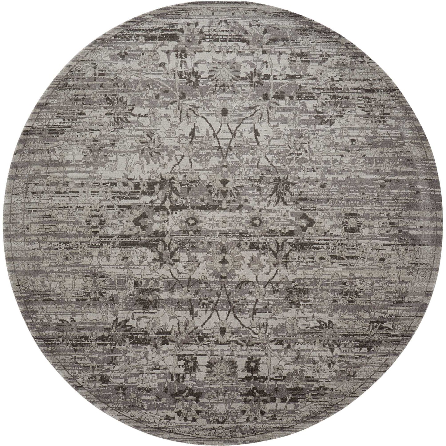 Nourison Home Twilight TWI01 Silver Transitional Power-loomed Rug