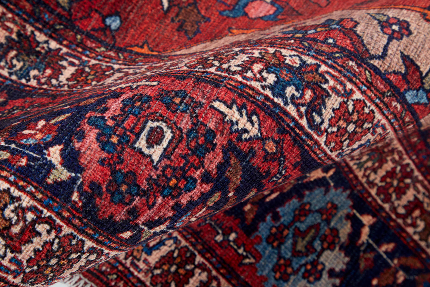 Feizy Rawlins  Red Navy Transitional/Bohemian & Eclectic/Vintage