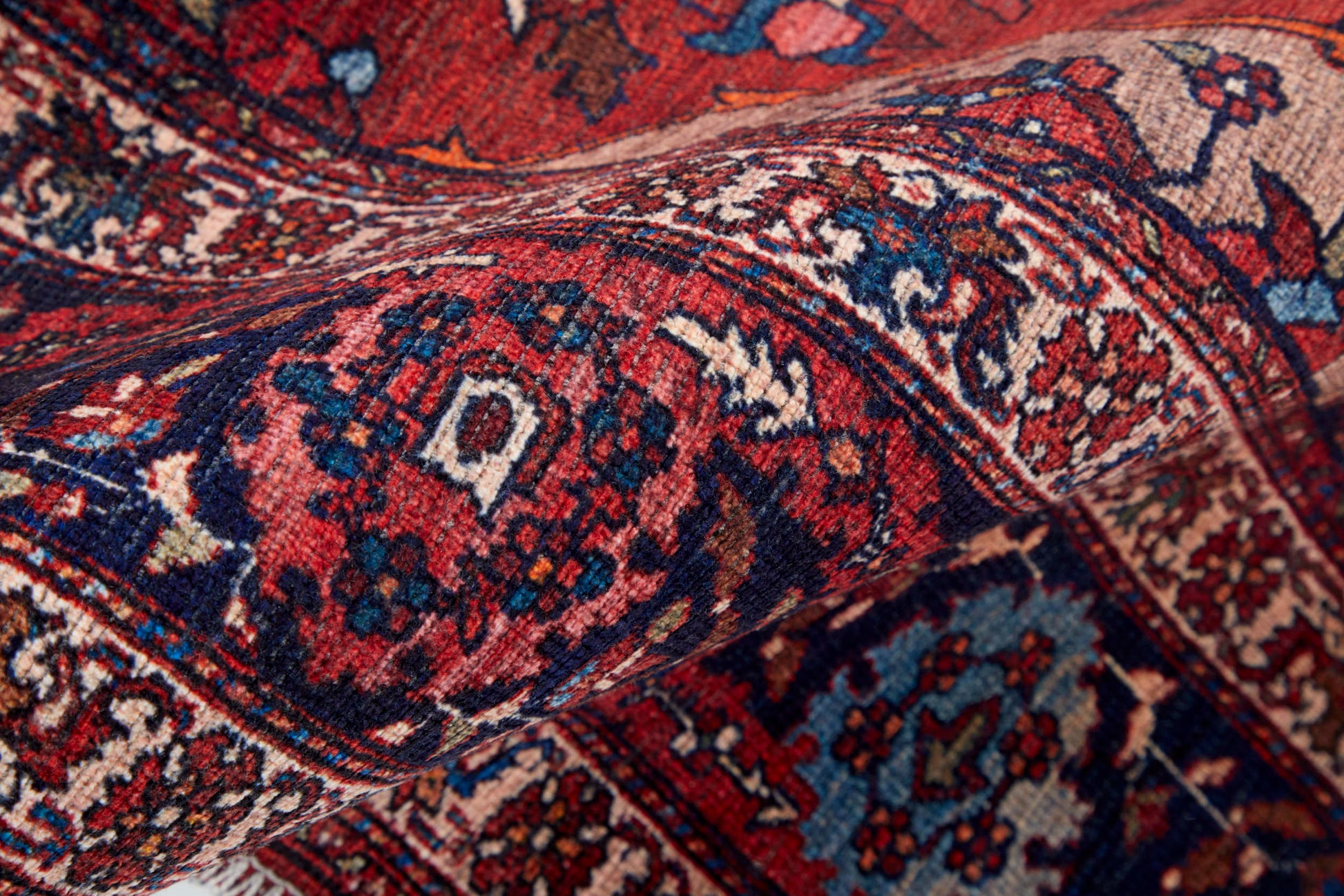 Feizy Rawlins  Red Navy Transitional/Bohemian & Eclectic/Vintage