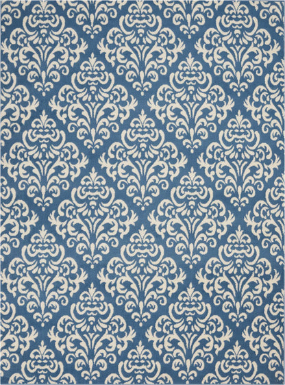Nourison Home Grafix GRF06 Blue Transitional Power-loomed Rug