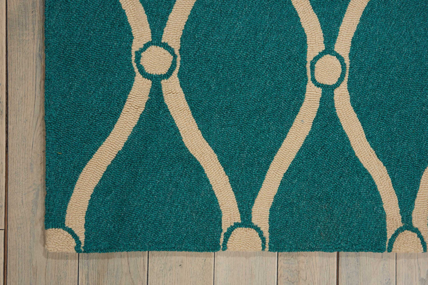 Nourison Home Portico  Aqua  Contemporary