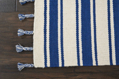 Nourison Home Rio Vista  Ivory Navy  Contemporary