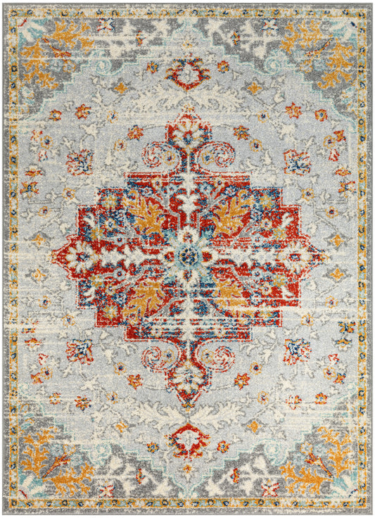 Nourison Home Passion PSN52 Grey Multicolor Traditional Machinemade Rug
